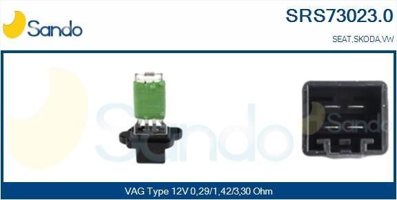 SANDO Resistenza ventola abitacolo SRS73023.0 SRS73023.0 Resistenza ventola abitacolo SANDO Volkswagen NEW BEETLE costo