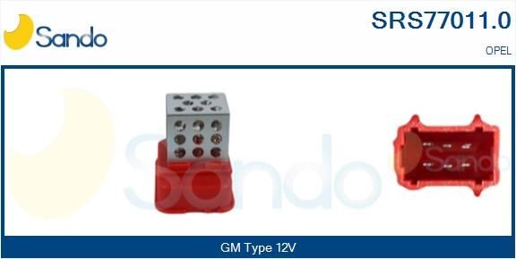 SANDO Kachelweerstand SRS77011.0 SRS77011.0 Weerstand, interieurventilator OPEL ANTARA SANDO