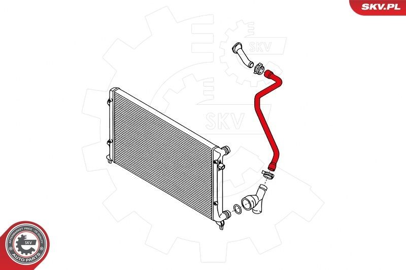 ESEN SKV Radiatorslange 24SKV353 Radiatorslange ESEN SKV Skoda RAPID 24SKV353