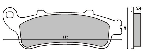 RMS Bremseklosser 22 510 0340 Bremsekloss RMS BMW 22 510 0340