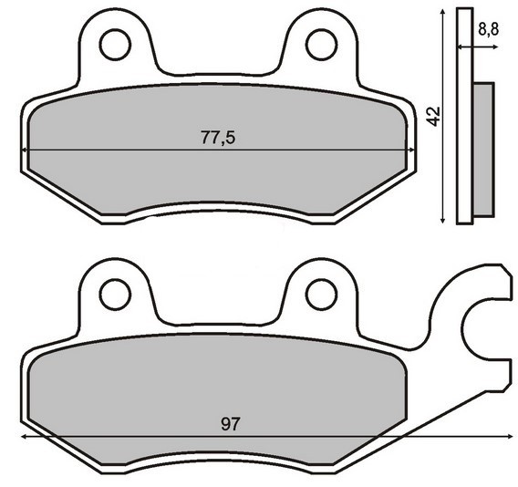 RMS Piduriklotsid 22 510 0350 Klotsid RMS RENAULT 22 510 0350