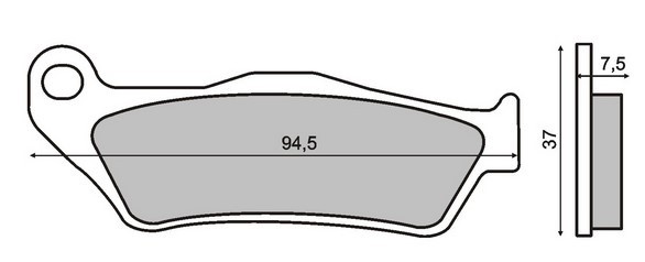 RMS Bremseklosser 22 510 0430 RMS Bremsebelegg BMW 22 510 0430