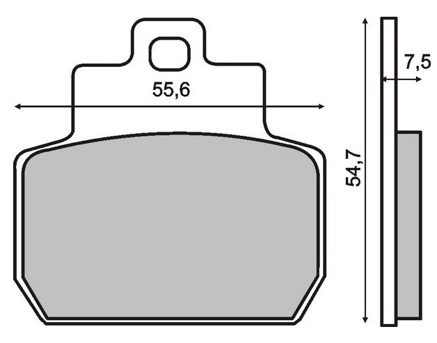 RMS Piduriklotsid 22 510 0780 RMS Klotsid RENAULT 22 510 0780