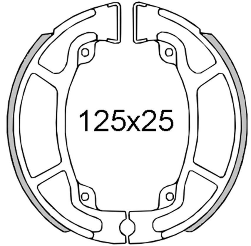 RMS Bromsbelägg, trumbroms 22 512 0471 22 512 0471 RMS bromsbacksats KIA STONIC