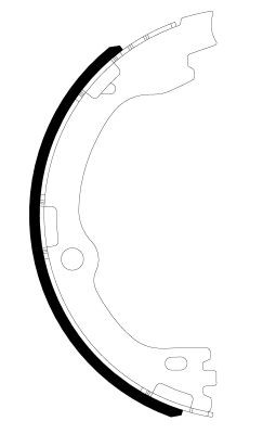HELLA Handbrake shoes 8DA 355 051-301 Kia SOUL HELLA handbrake shoes 8DA355051301