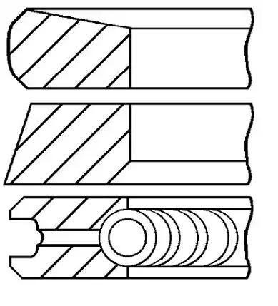 GOETZE ENGINE Σετ δακτυλίων εμβόλου 08-422000-00 Ελατηρια εμβολου Nissan T31 08-422000-00 GOETZE ENGINE