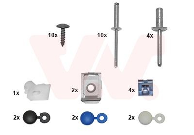 VAN WEZEL Mont.sats, stötfångare 0969794 VAN WEZEL 0969794 fäste till stötfångare Expert III Skåpbil (V) pris