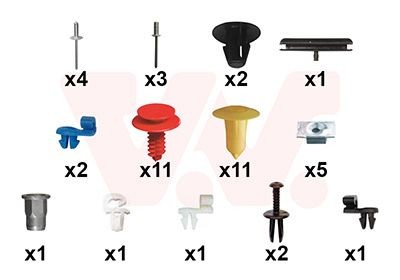 VAN WEZEL Kit de montagem, porta 1604799 1604799 Porta peças FIAT STILO VAN WEZEL