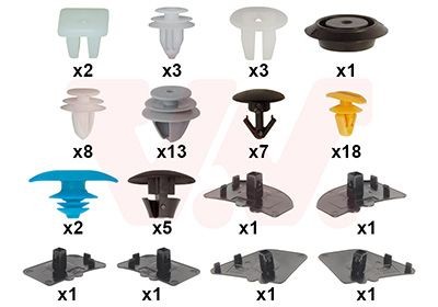 VAN WEZEL Montageset, deur 3391799 Portier en onderdelen VAN WEZEL NISSAN 3391799