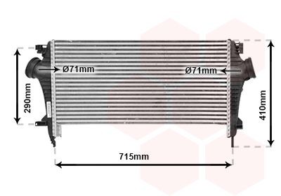 VAN WEZEL Ladeluftkühler 37014707 Intercooler VAN WEZEL GRANDLAND X 37014707 günstig