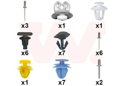 VAN WEZEL Montaažikomplekt, Uks 4040799 Uksed üksikosad VAN WEZEL Peugeot 308 4040799