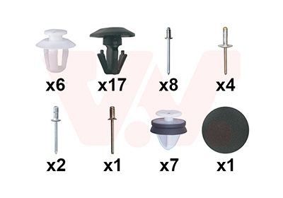 VAN WEZEL Montaažikomplekt, Uks 4060799 Uksed üksikosad VAN WEZEL 308 4060799 odav