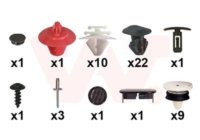 VAN WEZEL Kit d'assemblage, porte 4377799 4377799 Portes composants RENAULT GRAND SCÉNIC VAN WEZEL