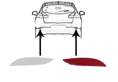 VAN WEZEL Reflektor 4377940 4377940 Bagrefleks VAN WEZEL HONDA CRX