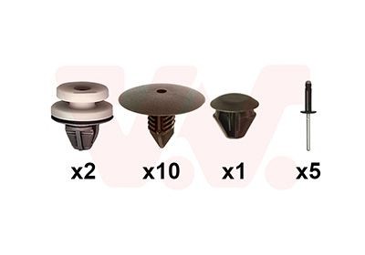 Σετ τοποθέτησης, φτερό VAN WEZEL 4388796 VAN WEZEL 4388796 Φτερό εμπρός αριστερά Nissan PATROL 2004
