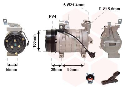 VAN WEZEL Klimakompressor 5100K085 Klimakompressor Subaru CX 5100K085 VAN WEZEL