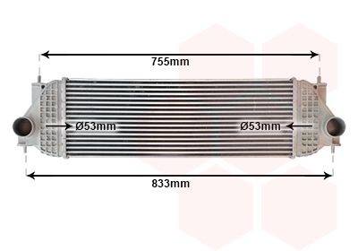 VAN WEZEL Intercooler 52014134 Intercooler för turbo Suzuki EA, MA 52014134 VAN WEZEL