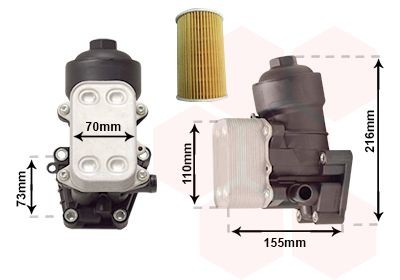 VAN WEZEL Radiador de óleo, óleo do motor 58013721 VAN WEZEL 58013721 Radiador de óleo do motor Vauxhall ASTRA originais