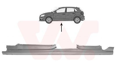 VAN WEZEL Plaat instaprand 5829103 Sideskirts VAN WEZEL JETTA 5829103 goedkoop