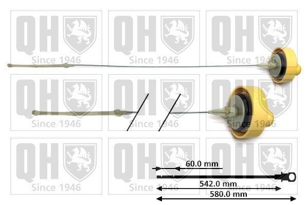 QUINTON HAZELL Oliepind QOD117 QUINTON HAZELL QOD117 Oliestandsmåler NISSAN JUKE originale