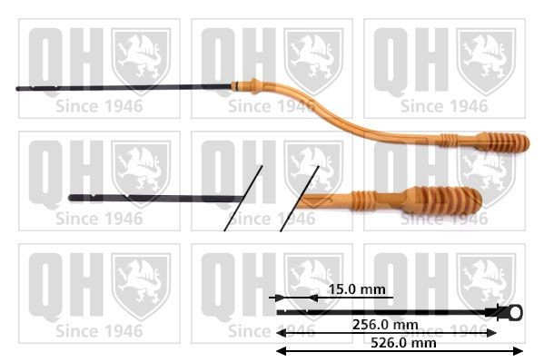 QUINTON HAZELL Oil Dipstick QOD118 QUINTON HAZELL QOD118 Dacia Logan LS oil level dipstick replacement