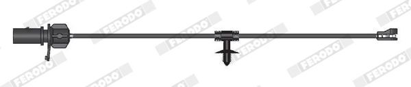 FERODO Waarschuwingscontact, remvoering- / blokslijtage FWI452 Lexus GS Remblokslijtage indicator FERODO FWI452