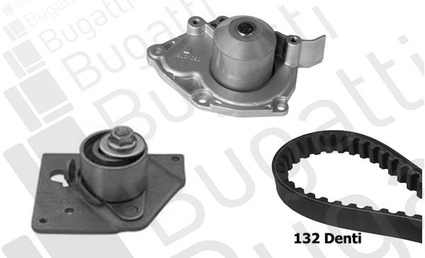 BUGATTI Water pump and timing belt kit KBU10006B KBU10006B BUGATTI NISSAN timing belt and water pump kit