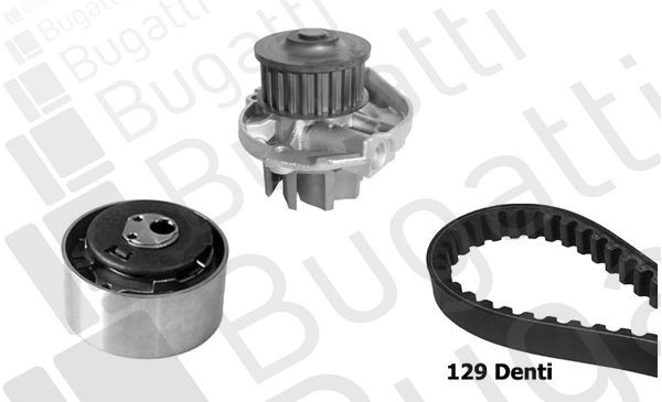 BUGATTI Water pump and timing belt kit KBU10153C KBU10153C BUGATTI timing belt and water pump kit for NISSAN