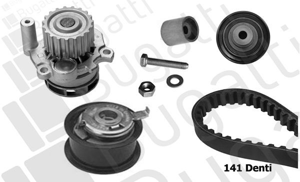 BUGATTI Bomba de água + kit de correia dentada KBU5116A Kit de distribuição BUGATTI RAPID KBU5116A baratos