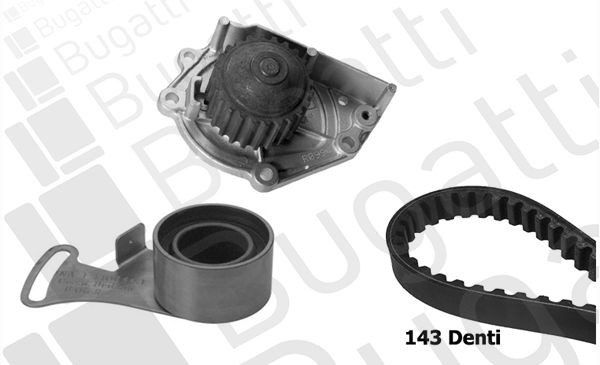 BUGATTI Bomba de água + kit de correia dentada KBU5203A BUGATTI KBU5203A Jogo de correias dentadas Commerce Van / Hatchback (RF) preço