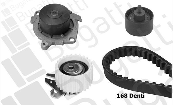 BUGATTI Kamremssats med vattenpump KBU5926A KBU5926A Kamremssats med vattenpump BUGATTI FIAT SCUDO