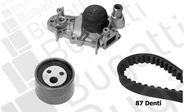 BUGATTI Wasserpumpe + Zahnriemensatz KBU7717A Zahnriemen mit Wasserpumpe BUGATTI MASTER KBU7717A günstig