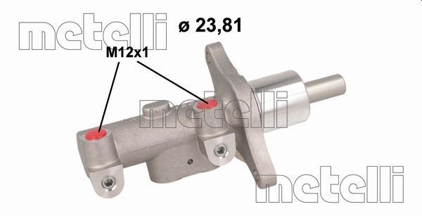METELLI Hlavný brzdový válec 05-1137 METELLI 05-1137 Hlavný brzdový válec Citroen C6 Sedan za nízku cenu