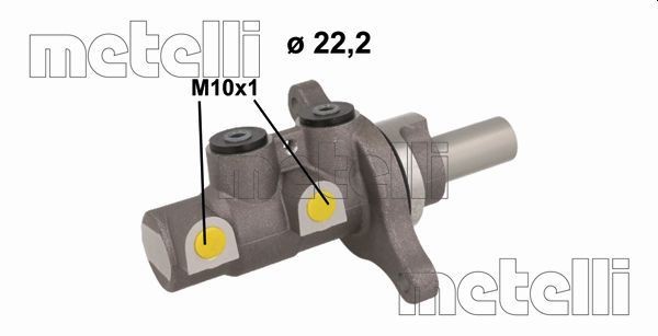 METELLI Hovedbremsesylinder 05-1151 Bremsepumpe METELLI 02 05-1151 billige