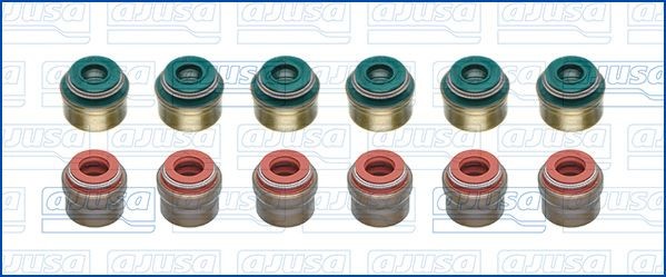 AJUSA Seal Set, valve stem 57077200 AJUSA 57077200 Porsche 997 Targa valve stem seals replacement
