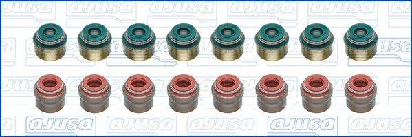 AJUSA Pakningssæt, ventilarm 57077800 AJUSA 57077800 Tætningsring ventilarm Ford GRANADA originale