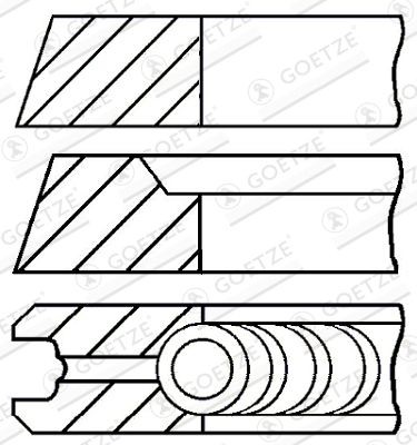 Zuigerveerset GOETZE ENGINE 08-501800-00 GOETZE ENGINE 08-501800-00 Zuigerring AUDI A8 2023