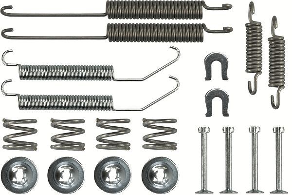 TRW Kit d'accessoires, mâchoire de frein SFK465 SFK465 Kit d'accessoires frein de stationnement MITSUBISHI SPACE WAGON TRW