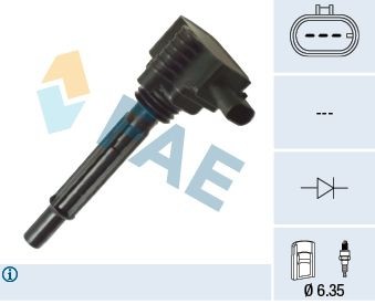 FAE Zapaľovacia cievka 80390 Jednotka zapaľovacích cievok FAE Hyundai CRETA / ix25 80390