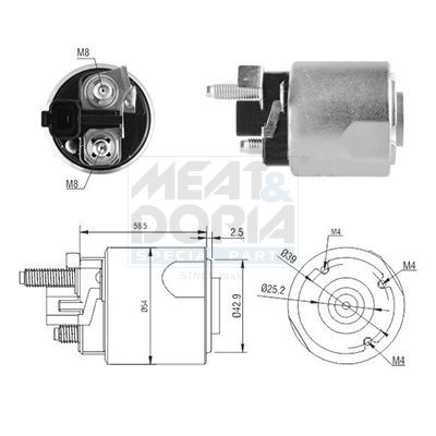 MEAT & DORIA Startrelais 46224 MEAT & DORIA 46224 Starter solenoid Tucson (NX4, NX4E) prijs