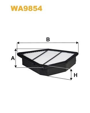 WIX FILTERS Gaisa filtrs WA9854 Gaisa filtrs WIX FILTERS HONDA WA9854