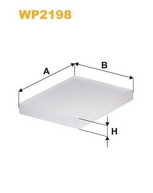 WIX FILTERS Φίλτρο, αέρας εσωτερικού χώρου WP2198 Φίλτρο καμπίνας WIX FILTERS Hyundai CRETA WP2198