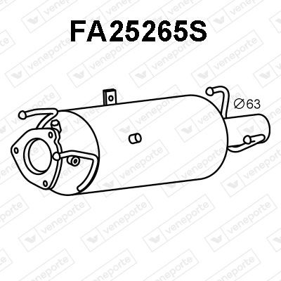 VENEPORTE Partikelfilter (DPF) FA25265S FA25265S VENEPORTE dpf-filter FIAT DOBLO