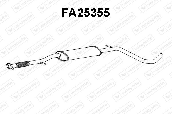 VENEPORTE Panela de escape dianteira FA25355 FA25355 Panela de escape dianteira VENEPORTE MERCEDES-BENZ 190