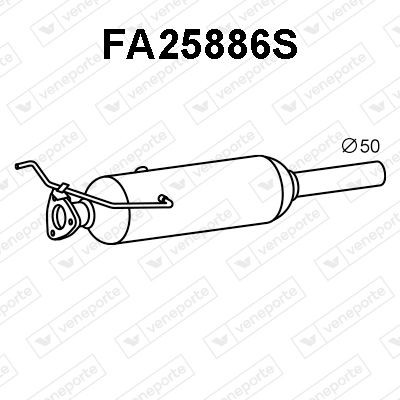 VENEPORTE Partikelfilter (DPF) FA25886S FA25886S VENEPORTE dieselpartikelfilter FIAT DOBLO