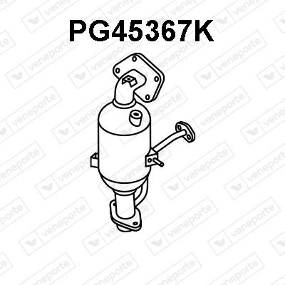 VENEPORTE Catalyseur PG45367K Citroën C4 Catalyseur VENEPORTE PG45367K