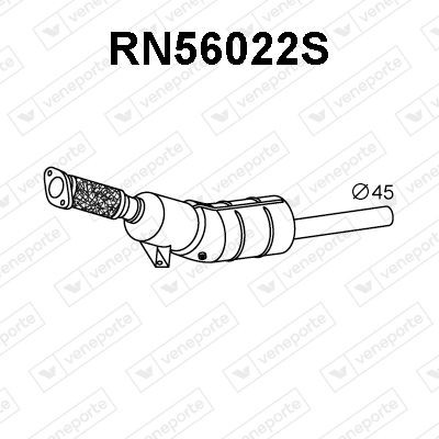 VENEPORTE Filtre à particules RN56022S Filtre à particules VENEPORTE DACIA RN56022S