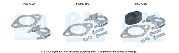 BM CATALYSTS Montagesatz, Abgasrohr FK50739 Montagesatz Abgasanlage BM CATALYSTS LFA FK50739 günstig