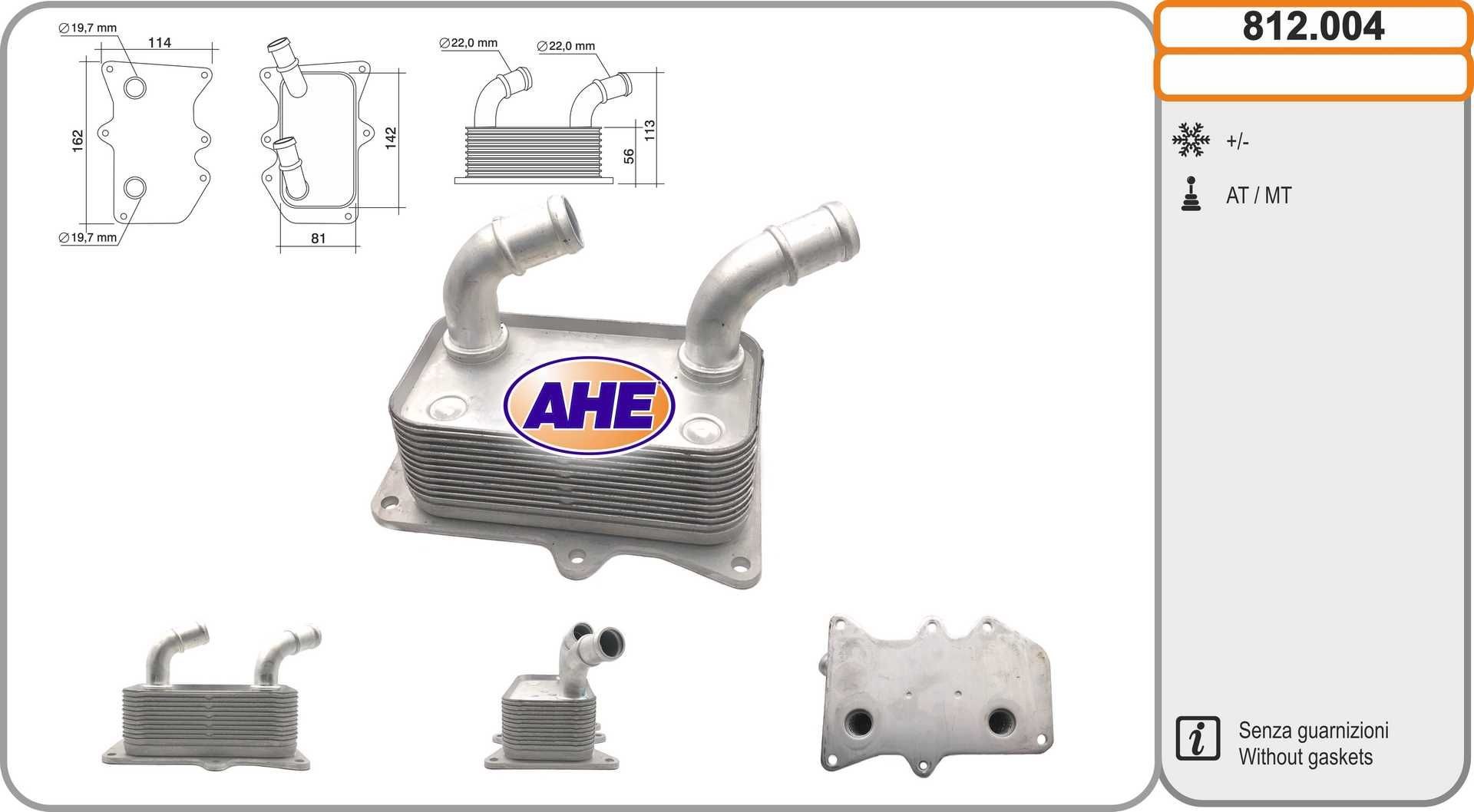 AHE Chladič motorového oleja 812.004 Chladič motorového oleja AHE CEE'D 812.004 lacné