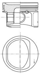 Pistone motore KOLBENSCHMIDT 41754610 070182 KOLBENSCHMIDT 41754610 Pistone motore Fiat PANDA 2019